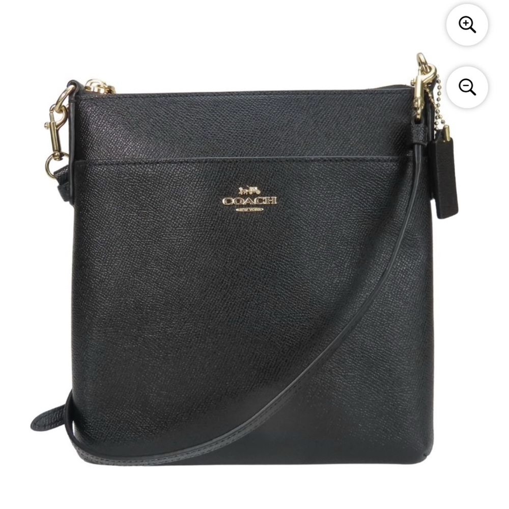 Coach Black Leather Crossbody Bag